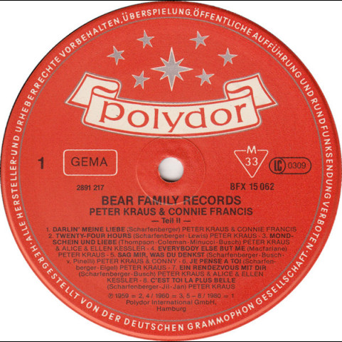 Connie Francis Und Peter Kraus - Connie Francis Und Peter Kraus 2 [1LP]