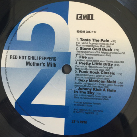 Red Hot Chili Peppers - Mothers Milk (2009) [1LP]