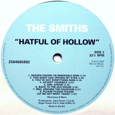 Smiths, The - Hatful Of Hollow (2012) [1LP] 180g