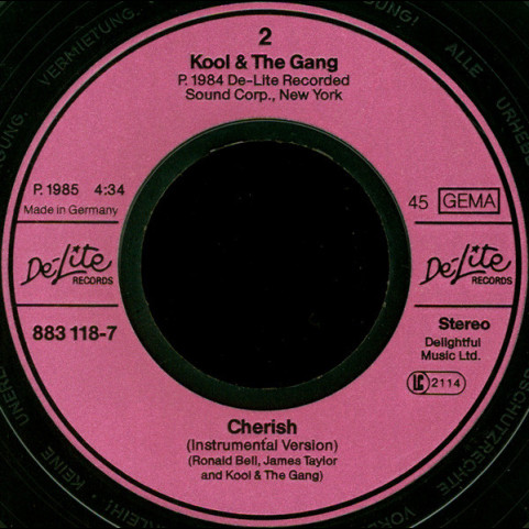 Kool & The Gang - Cherish (1985) [7"]