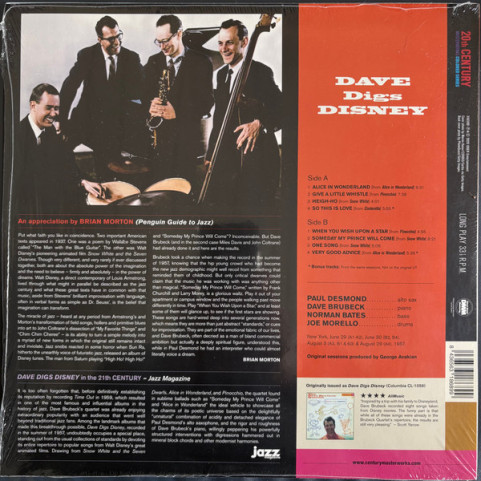 Dave Brubeck Quartet, The - Dave Digs Disney (2026) [1LP]