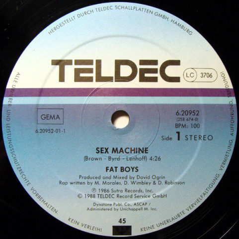 Fat Boys - Sex Machine (1988) [12"]