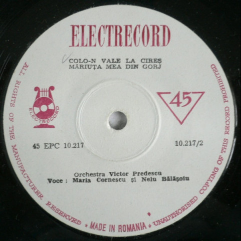Maria Cornescu Și Nelu Bălășoiu - Maria Cornescu Și Nelu Bălășoiu [7"]
