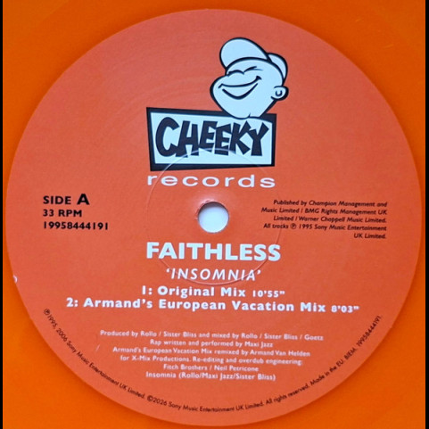 Faithless - Insomnia (2026) [12"]