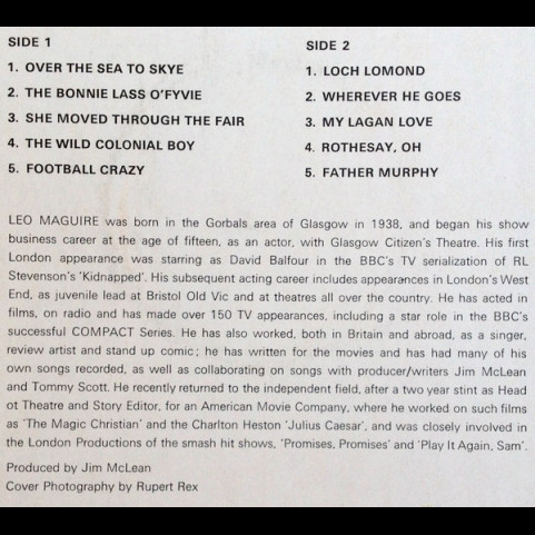 Leo Maguire (2) - The Thistle & The Shamrock (1971) [1LP]