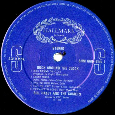 Bill Haley And His Comets - Rock Around The Clock (1970) [1LP]