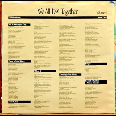Steve Millang And Greg Scelsa - We All Live Together, Volume 4 (1980) [1LP]
