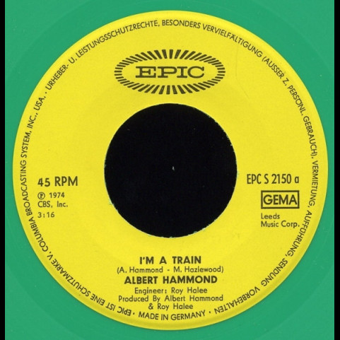 Albert Hammond - I'm A Train (1974) [7"]