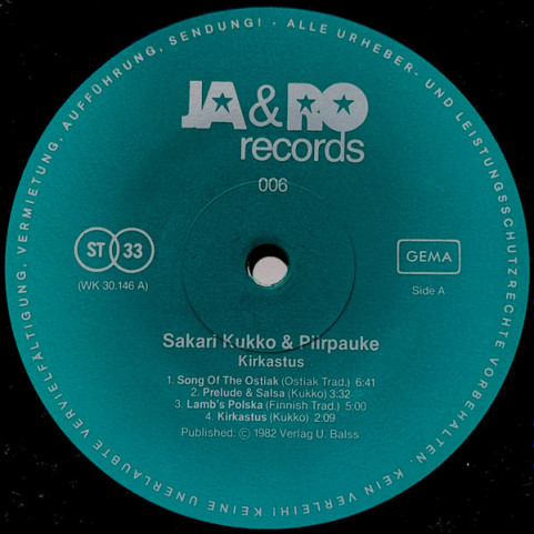Sakari Kukko & Piirpauke - Kirkastus (1981) [1LP]