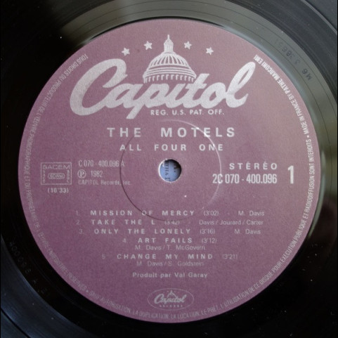 Motels, The - All Four One (1982) [1LP]