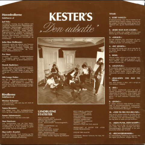 Kester - Udsat For Kester (1980) [1LP]