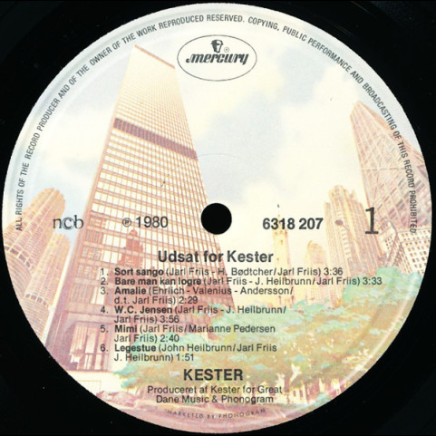 Kester - Udsat For Kester (1980) [1LP]