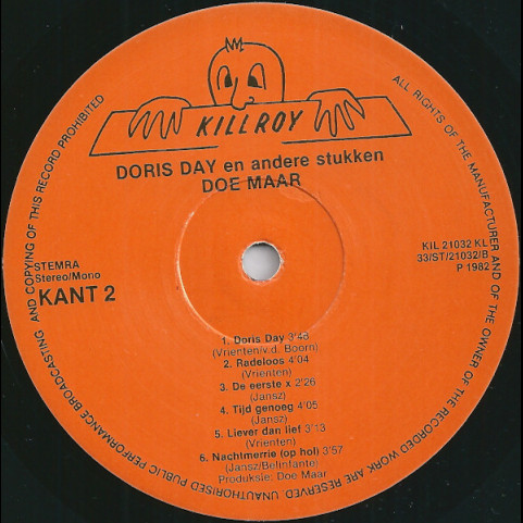Doe Maar - Doris Day En Andere Stukken (1982) [1LP]