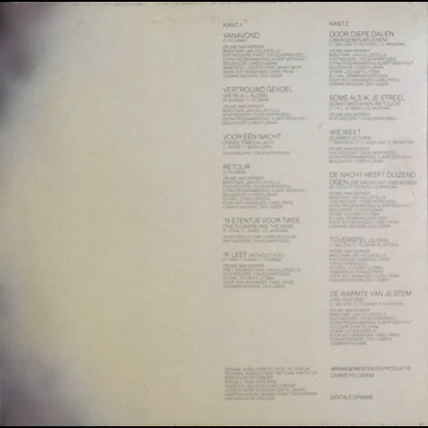 Liesbeth List - Voor Vanavond En Daarna (1982) [1LP]