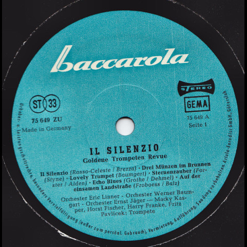 Various - Il Silenzio - Goldene Trompeten Revue [1LP]