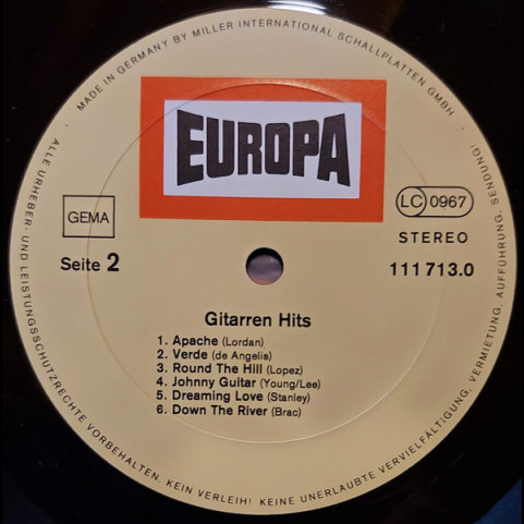 Unknown Artist - Gitarren Hits (1977) [1LP]