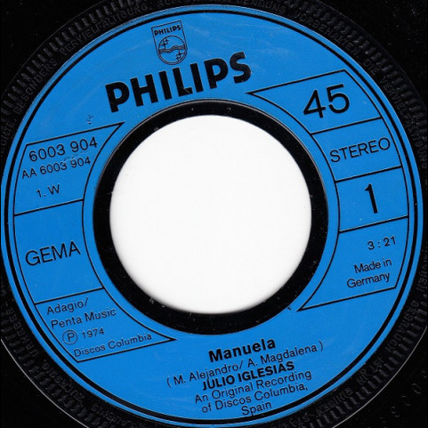 Julio Iglesias - Manuela (1974) [7"]
