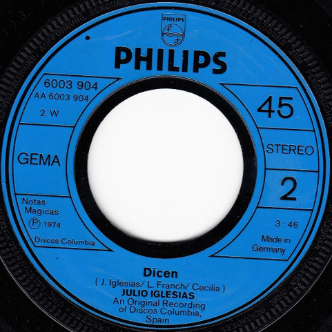 Julio Iglesias - Manuela (1974) [7"]