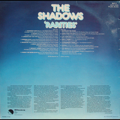 Shadows, The - Rarities (1976) [1LP]