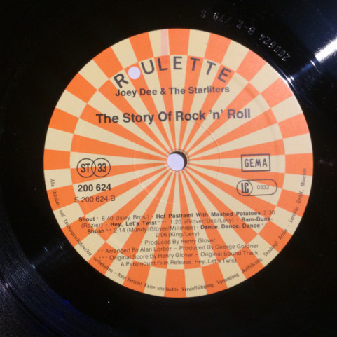 Joey Dee & The Starliters - The Story Of Rock And Roll (1979) [1LP]