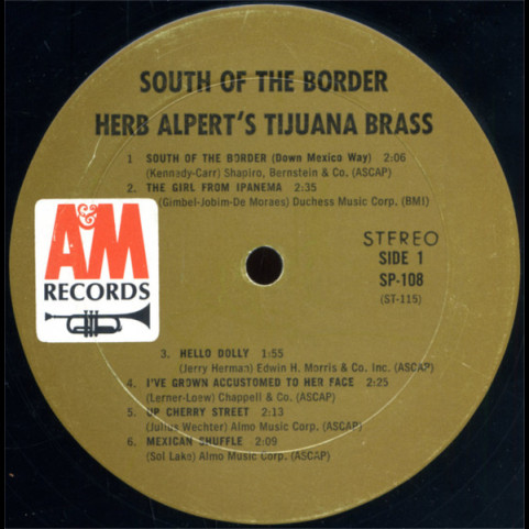 Herb Alpert & The Tijuana Brass - South Of The Border (1964) [1LP]