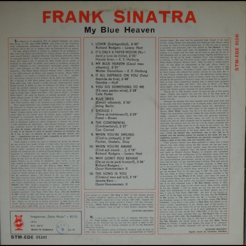 Frank Sinatra - My Blue Heaven (1976) [1LP]