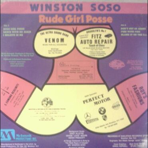 Winston Soso - Rude Girl Posse (1990) [1LP]