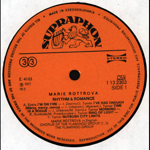 Marie Rottrová, Flamingo (6) - Rhythm & Romance (1978) [1LP]