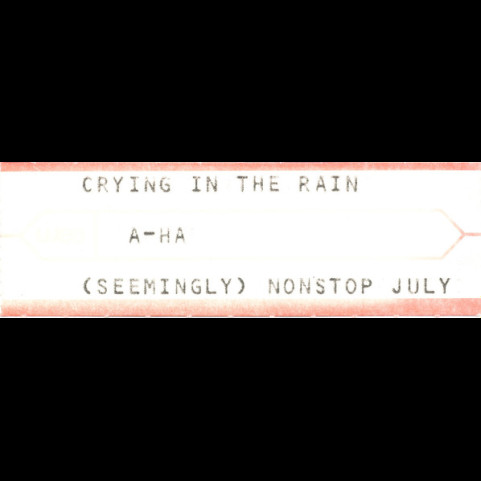 a-ha - Crying In The Rain (1990) [7"]