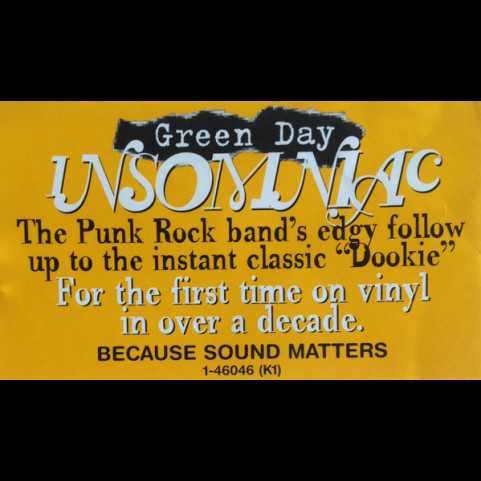 Green Day - Insomniac (2009) [1LP]
