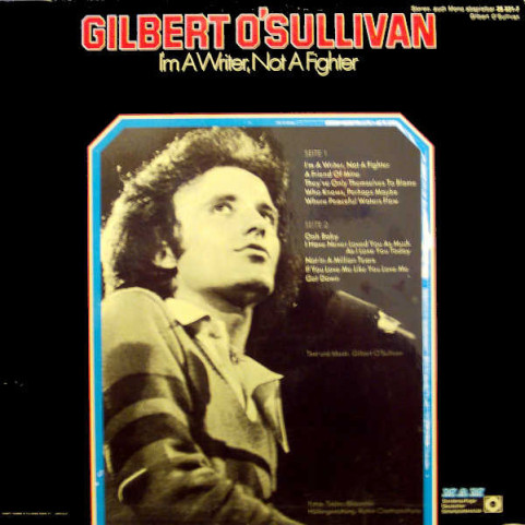 Gilbert O'Sullivan - I'm A Writer, Not A Fighter (1973) [1LP]