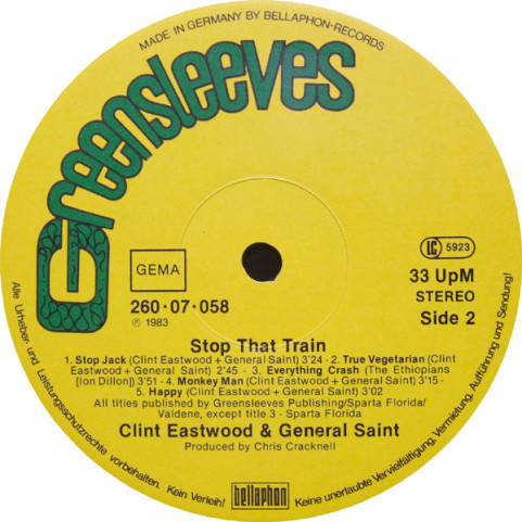 Clint Eastwood And General Saint - Stop That Train (1983) [1LP]