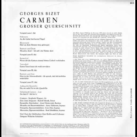 Georges Bizet - Carmen - Grosser Querschnitt [1LP]