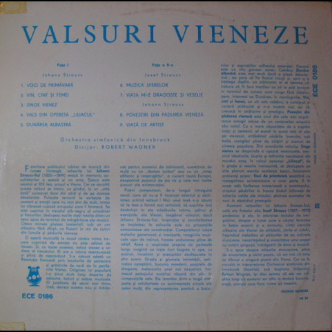 Johann Strauss Jr. Și Josef Strauß - Valsuri [1LP]