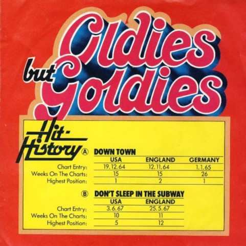 Petula Clark - Down Town / Don't Sleep In The Subway [7"]