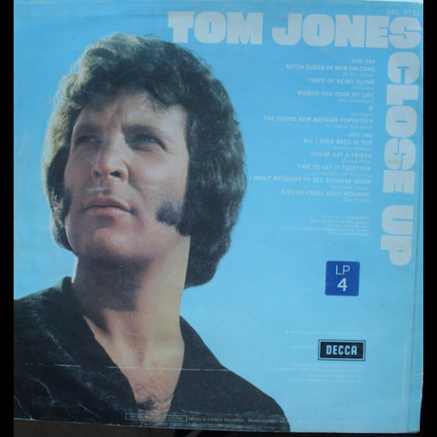 Tom Jones - Close Up (1972) [1LP]