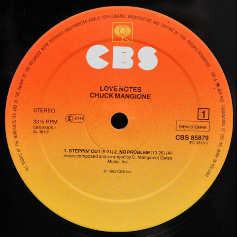 Chuck Mangione - Love Notes (1982) [1LP]