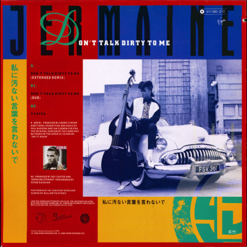 Jermaine Stewart - Don't Talk Dirty To Me (Extended Mix) (1988) [12"]