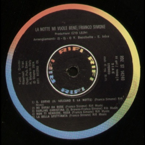 Franco Simone - La Notte Mi Vuole Bene (1974) [1LP]