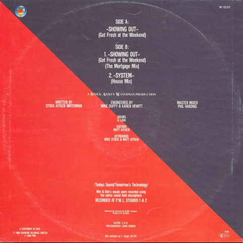 Mel & Kim - Showing Out (1986) [12"]