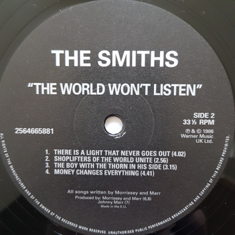 Smiths, The - The World Won't Listen (2012) [2LP] 180g
