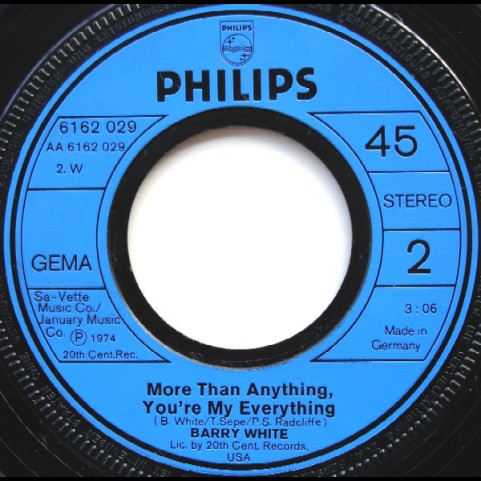 Barry White - You're The First, The Last, My Everything (1974) [7"]
