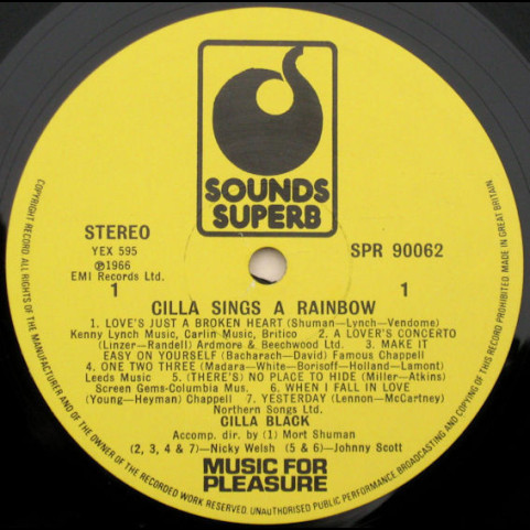 Cilla Black - Cilla Sings A Rainbow [1LP]