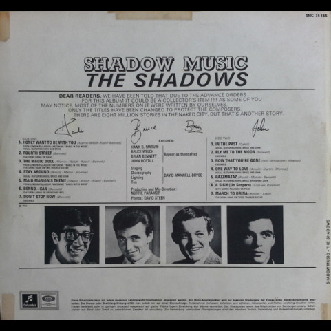 Shadows, The - Shadow Music (1966) [1LP]