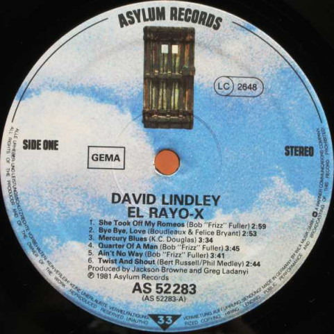 David Lindley - El Rayo-X (1981) [1LP]