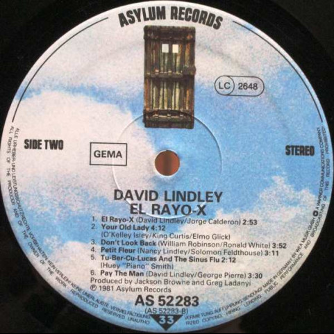 David Lindley - El Rayo-X (1981) [1LP]