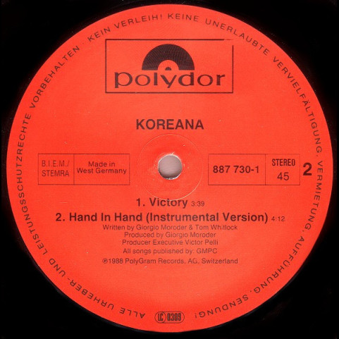 Koreana - Hand In Hand (1988) [12"]