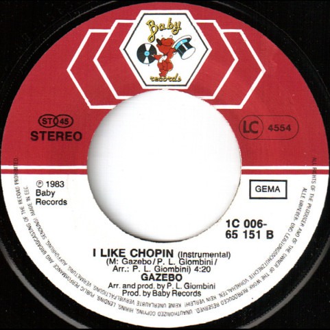 Gazebo - I Like Chopin (1983) [7"]