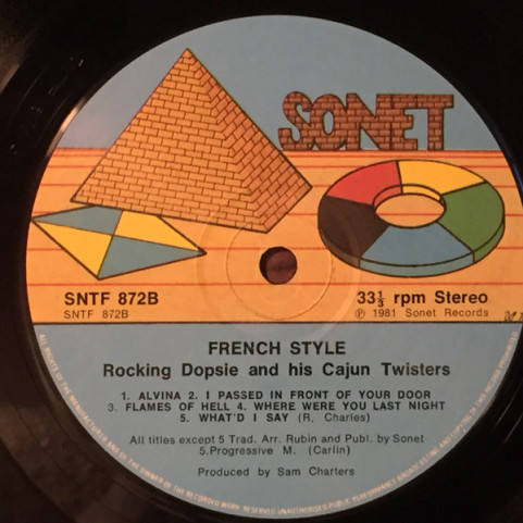 Rocking Dopsie & The Cajun Twisters - French Style (1981) [1LP]