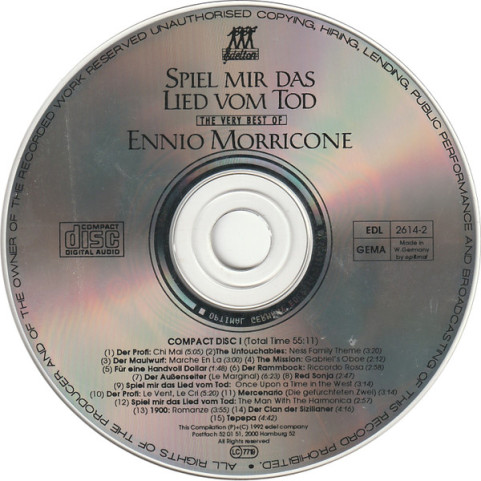 Ennio Morricone - Spiel Mir Das Lied Vom Tod - The Very Best Of (1992) [2CD]